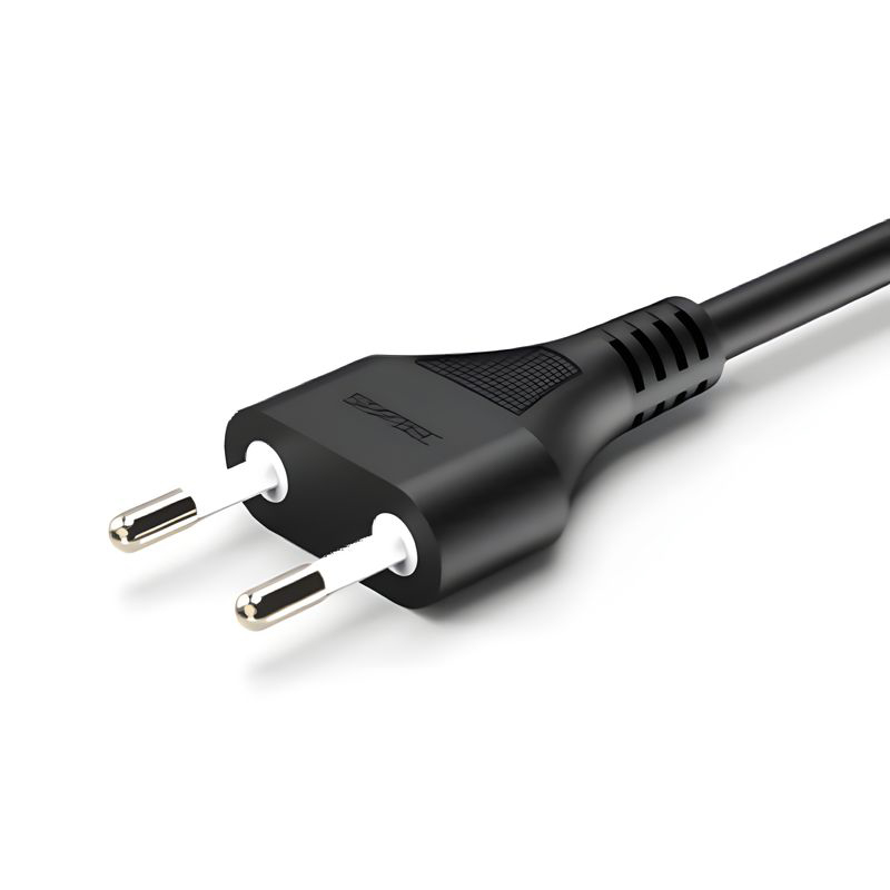VDE/CE 承認済みの欧州 2 ピンおよび 3 ピン電源コード