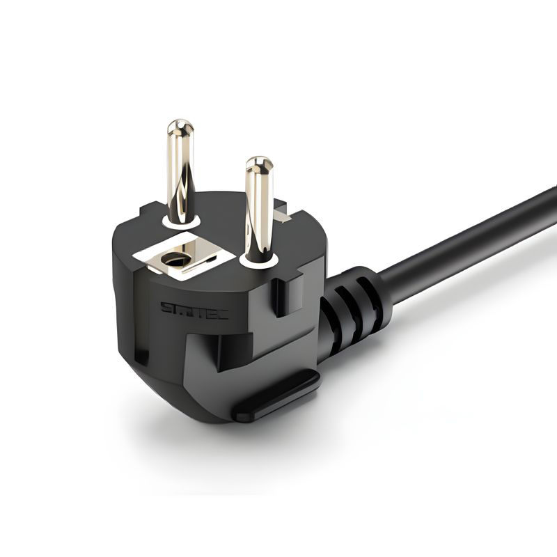 VDE/CE 承認済みの欧州 2 ピンおよび 3 ピン電源コード