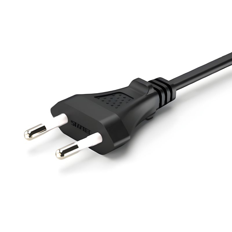 VDE/CE 承認済みの欧州 2 ピンおよび 3 ピン電源コード